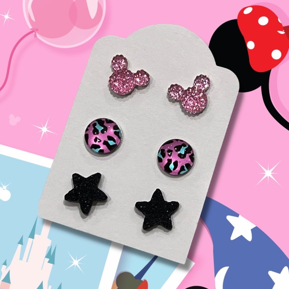 Kawaii 3 pair earring sets 💗 - Picture 1 of 2